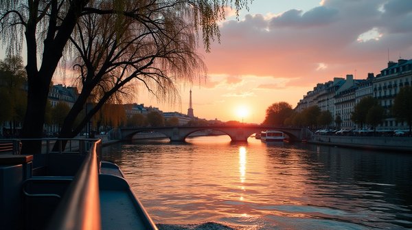 Les meilleurs points de vue photo depuis un bateau sur la seine